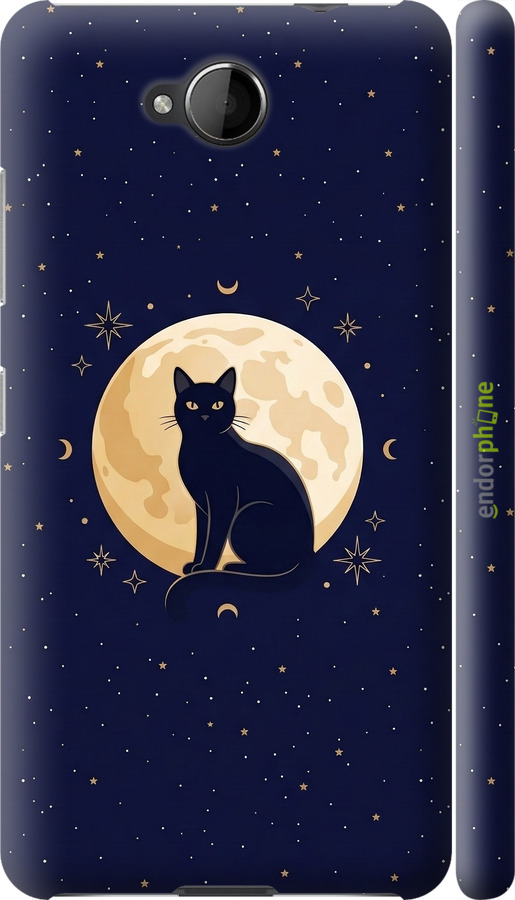 3D пластиковый матовый чехол Cute Cat Celestial/Witchy для Nokia Lumia 650 - 6787m-393 изображение 