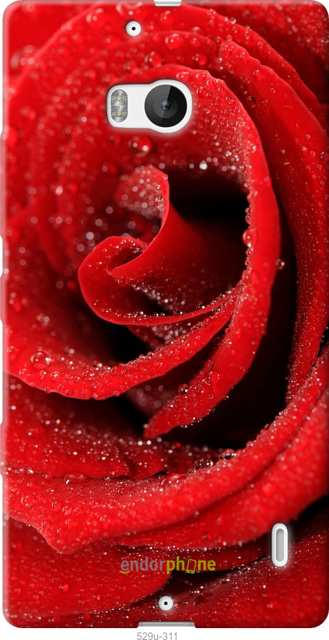 Силиконовый чехол Красная роза для Nokia Lumia 930 - 529u-311 изображение 