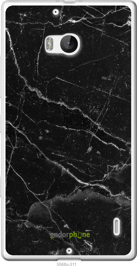 Силіконовий чехол Чорний мармур v2 для Nokia Lumia 930 - 5568u-311 изображение 