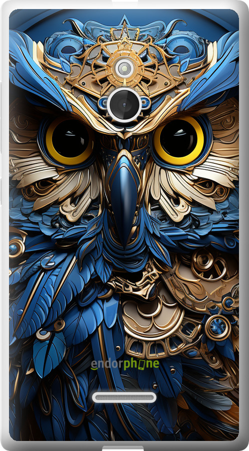 Силіконовий чехол Сова v2 для Nokia XL - 5649u-500 изображение 