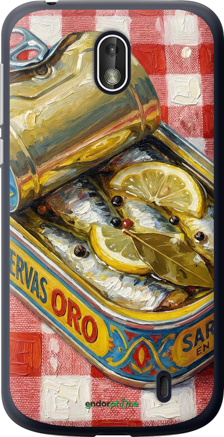 Силиконовый чехол Vintage Sardine Tin Phone для Nokia 1 - 6772u-1373 изображение 