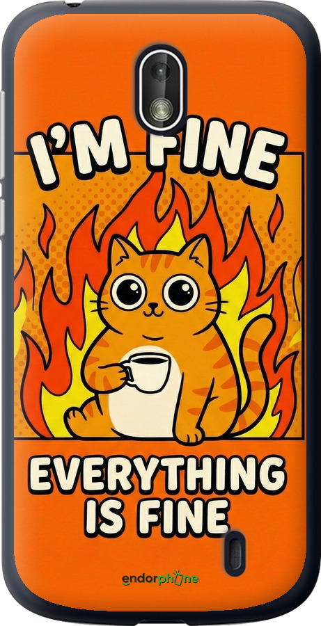 Силіконовий чехол Funny Cat для Nokia 1 - 6786u-1373 изображение 