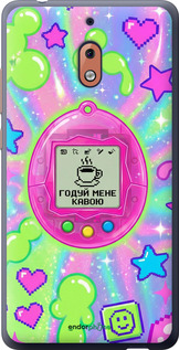 Силиконовый чехол Y2K Aesthetic Retro Pet: Годуй мене кавою для Nokia 2.1 - 6784u-1532 изображение 
