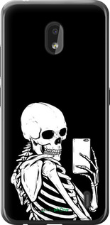 Силиконовый чехол Скелет делает Selfie для Nokia 2.2 - 6535u-1706 изображение 