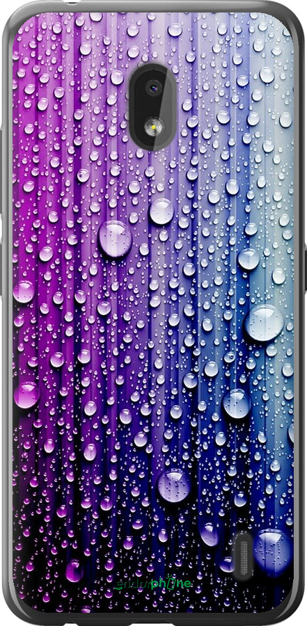 

Силіконовий чохол "Краплини води" для Nokia 2.2, Синій