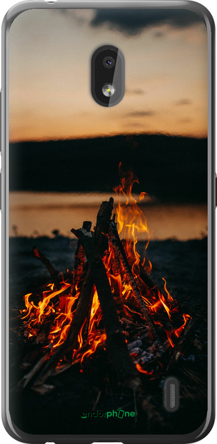 Силіконовий чехол Вогонь для Nokia 2.2 - 6021u-1706 изображение 