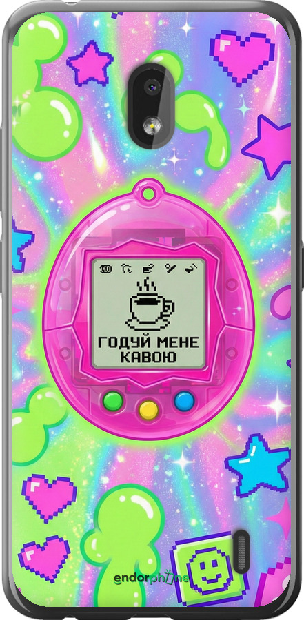 Силіконовий чехол Y2K Aesthetic Retro Pet: Годуй мене кавою для Nokia 2.2 - 6784u-1706 изображение 