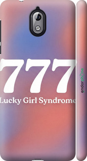 3D пластиковый матовый чехол 'Aesthetic Aura Gradient 777 Lucky Energy' для Nokia 3.1 изображение 5