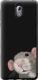 Силиконовый чехол The Peeking Rat для Nokia 3.1 - 6442u-1530 изображение 