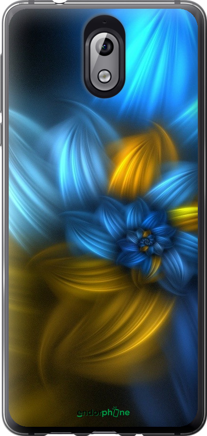 

Силіконовий чохол "Візерунок 46" для Nokia 3.1, Синій
