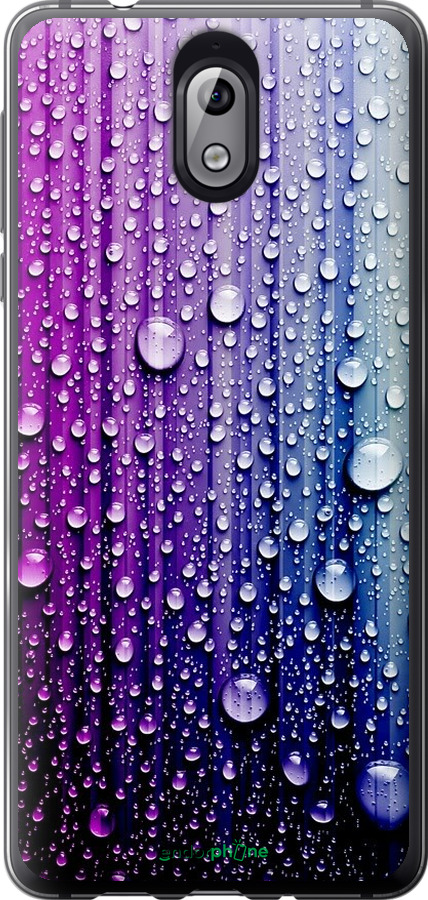 

Силіконовий чохол "Краплини води" для Nokia 3.1, Синій