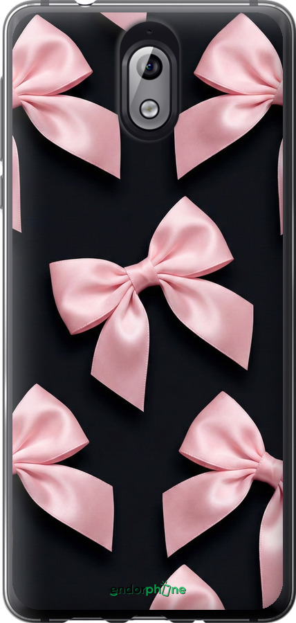 Силіконовий чехол Coquette Ribbons Dark Coquette для Nokia 3.1 - 6767u-1530 изображение 