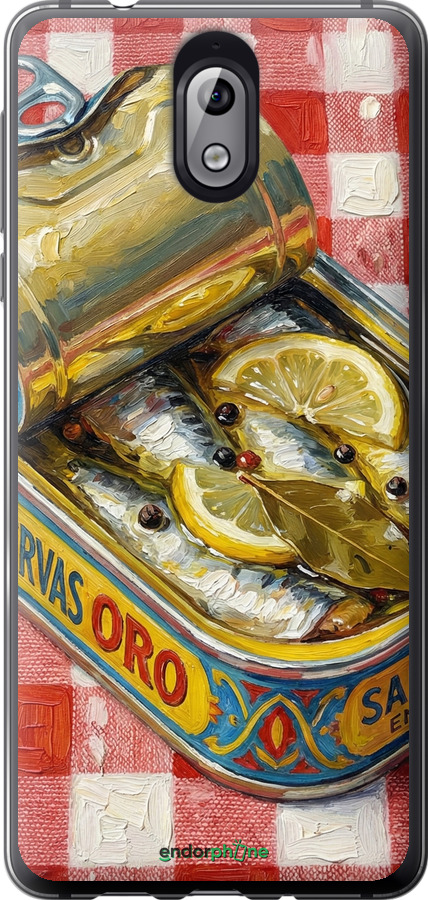 Силіконовий чехол Vintage Sardine Tin Phone для Nokia 3.1 - 6772u-1530 изображение 