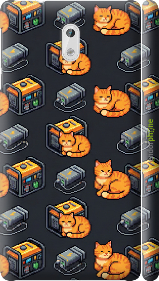 3D пластиковый матовый чехол Autonomous Zone для Nokia 3 - 6771m-818 изображение 