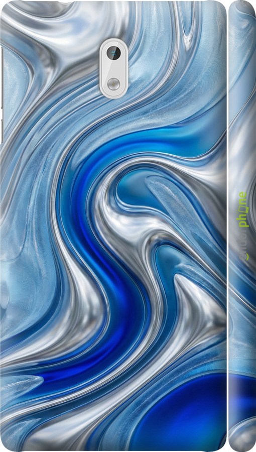 3D пластиковий матовий чехол Liquid Chrome для Nokia 3 - 6781m-818 изображение 