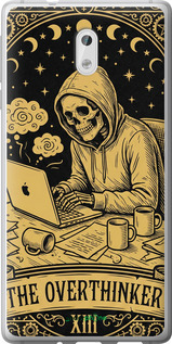 2D пластиковый чехол 'The Overthinker' для Nokia 3 изображение 3