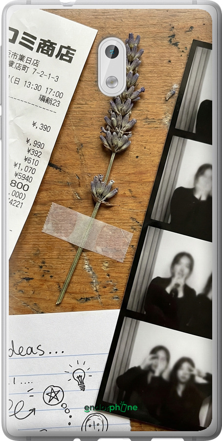 Силиконовый чехол Aesthetic Scrapbook Collage для Nokia 3 - 6773u-818 изображение 