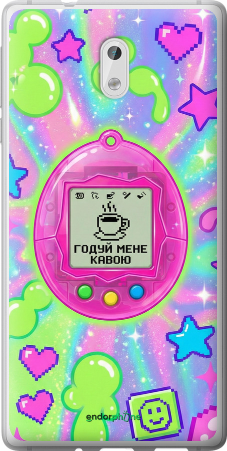Силиконовый чехол Y2K Aesthetic Retro Pet: Годуй мене кавою для Nokia 3 - 6784u-818 изображение 