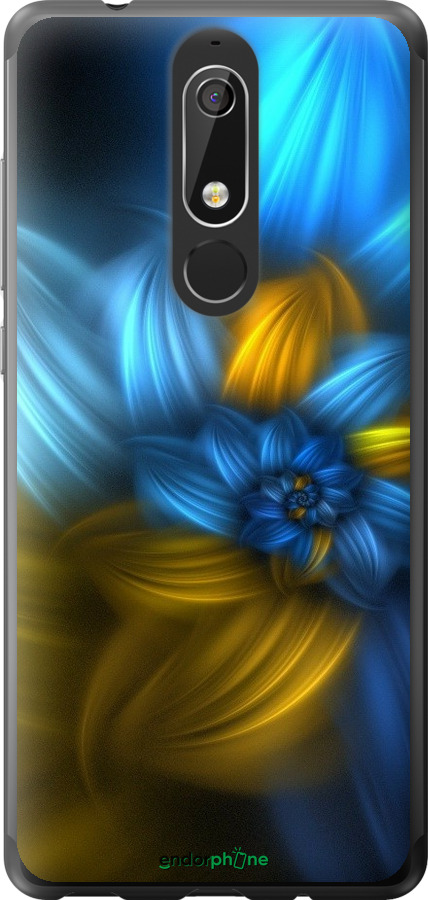 

Силіконовий чохол "Візерунок 46" для Nokia 5.1, Синій