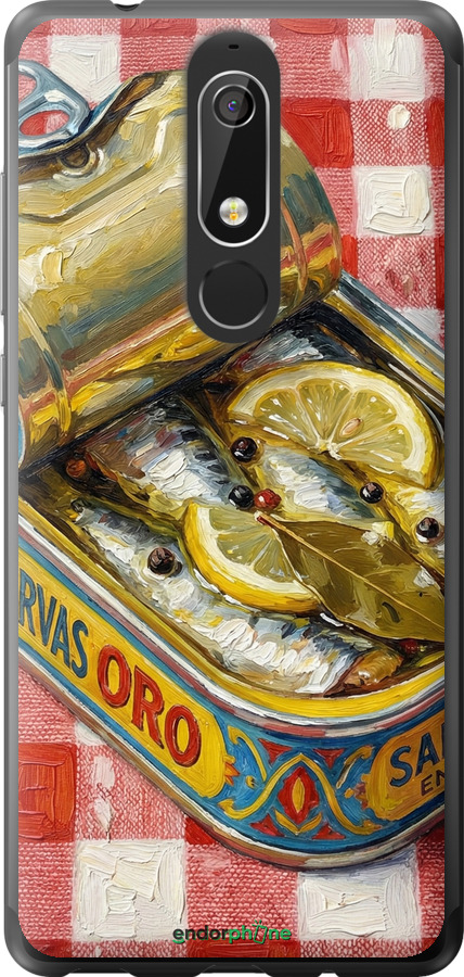 Силіконовий чехол Vintage Sardine Tin Phone для Nokia 5.1 - 6772u-1529 изображение 