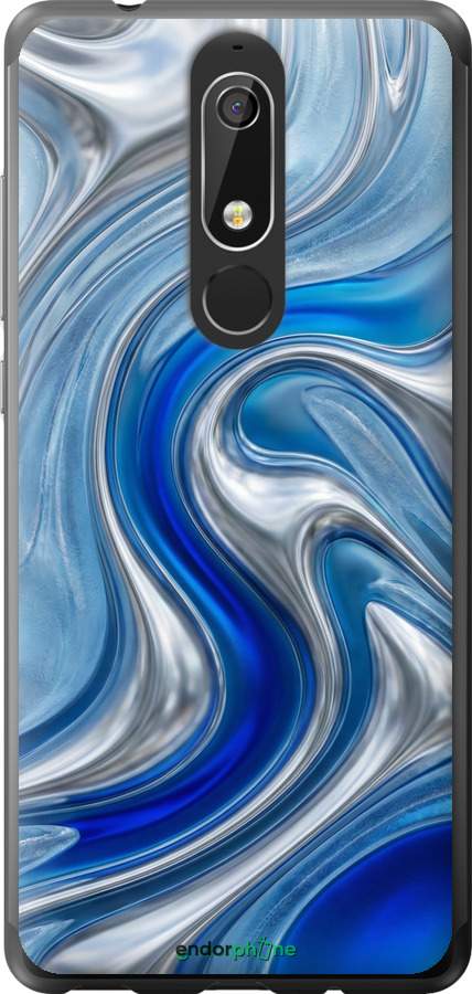 Силиконовый чехол Liquid Chrome для Nokia 5.1 - 6781u-1529 изображение 