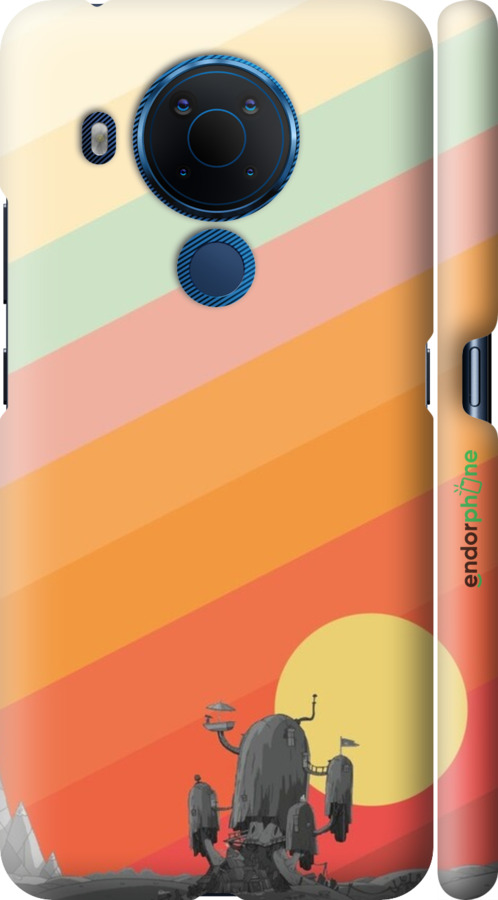 3D пластиковий матовий чехол № 5420 для Nokia 5.4 - 5420m-2279 изображение 