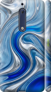 3D пластиковый матовый чехол 'Liquid Chrome' для Nokia 5 изображение 5