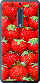 Силиконовый чехол Клубника для Nokia 5 - 6020u-804 изображение 
