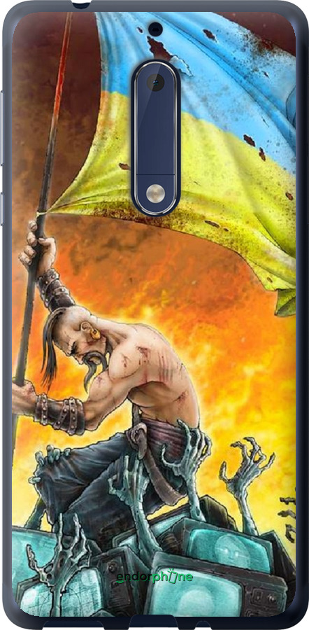 

Силіконовий чохол "Сильна Україна" для Nokia 5, Синій