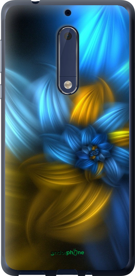 

Силіконовий чохол "Візерунок 46" для Nokia 5, Синій