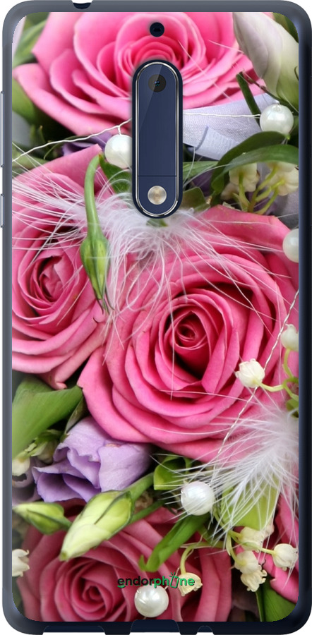 

Силіконовий чохол "Ніжність" для Nokia 5, Рожевий