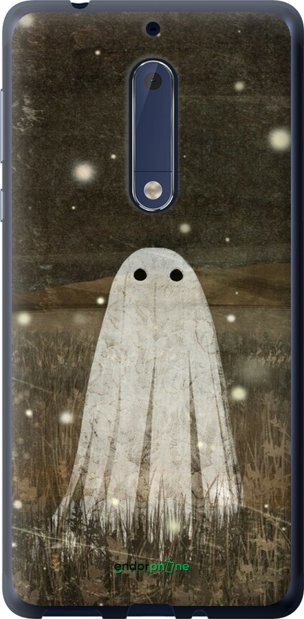 Силіконовий чехол Привид та світлячки для Nokia 5 - 6406u-804 изображение 