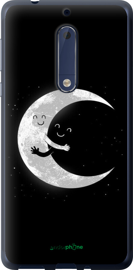 Силиконовый чехол Лунные объятия для Nokia 5 - 6508u-804 изображение 