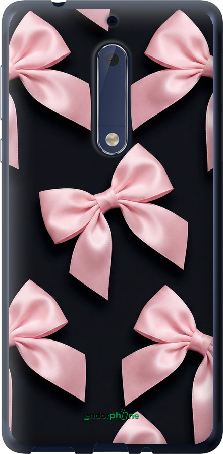 Силіконовий чехол Coquette Ribbons Dark Coquette для Nokia 5 - 6767u-804 изображение 