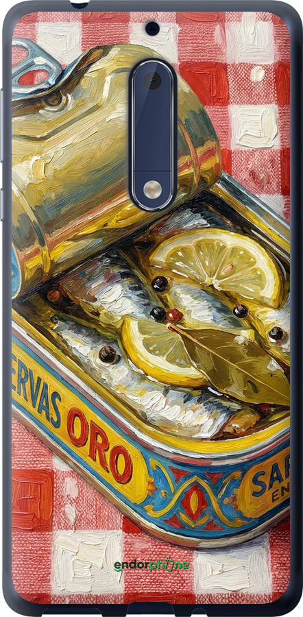 Силіконовий чехол Vintage Sardine Tin Phone для Nokia 5 - 6772u-804 изображение 