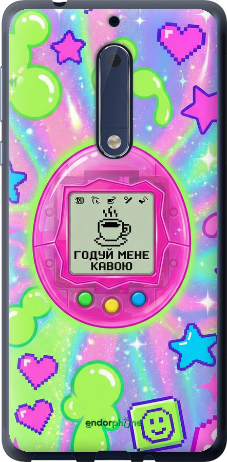 Силиконовый чехол Y2K Aesthetic Retro Pet: Годуй мене кавою для Nokia 5 - 6784u-804 изображение 