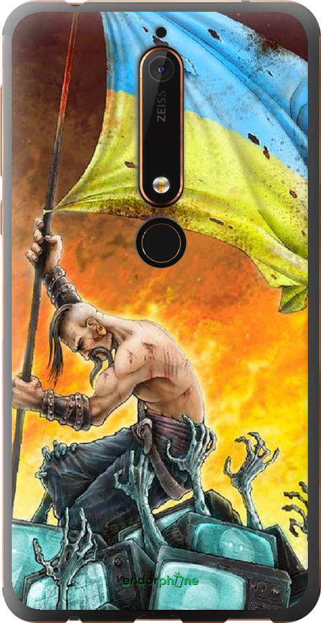 

Силіконовий чохол "Сильна Україна" для Nokia 6.1, Синій