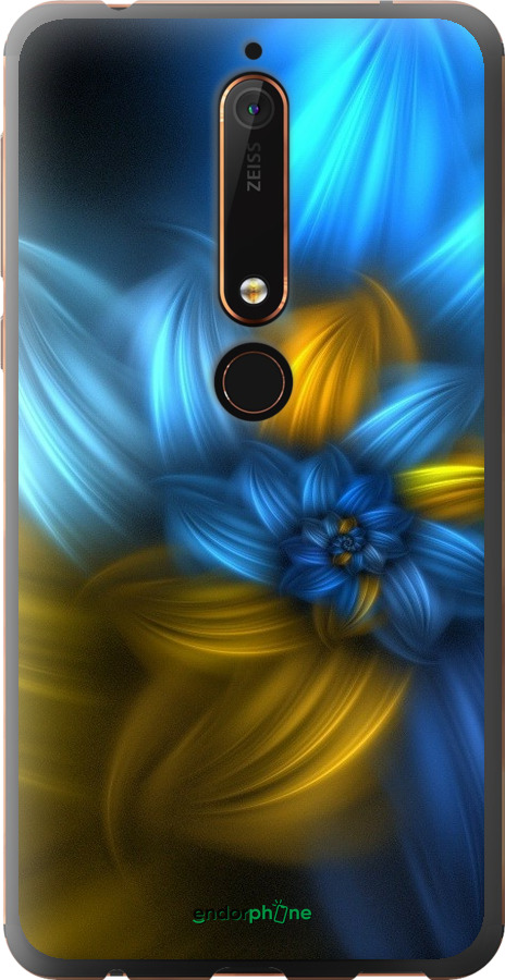 

Силіконовий чохол "Візерунок 46" для Nokia 6.1, Синій