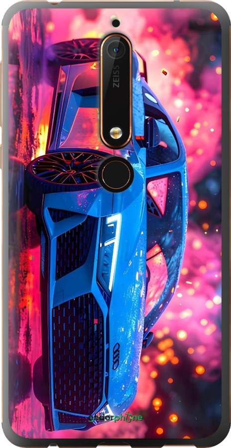 Силиконовый чехол Ауди для Nokia 6.1 - 6286u-1628 изображение 