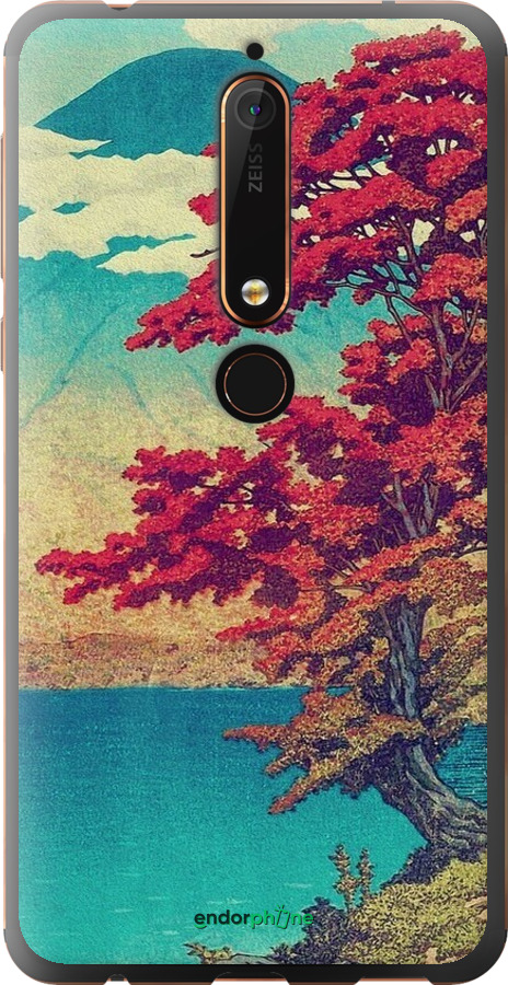 Силіконовий чехол Із зображенням природи для Nokia 6.1 - 6469u-1628 изображение 