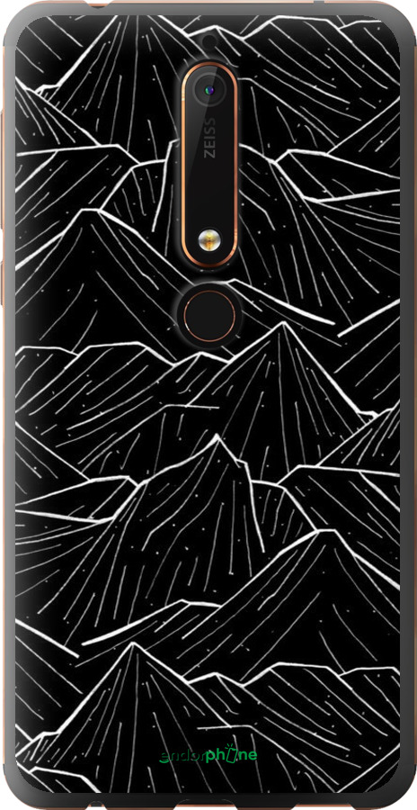 Силиконовый чехол С изображением Темных гор для Nokia 6.1 - 6489u-1628 изображение 