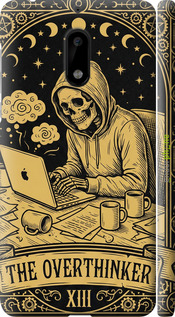 3D пластиковый матовый чехол The Overthinker для Nokia 6 - 6774m-898 изображение 