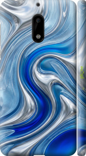 3D пластиковий матовий чехол Liquid Chrome для Nokia 6 - 6781m-898 изображение 