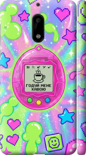 3D пластиковий матовий чехол Y2K Aesthetic Retro Pet: Годуй мене кавою для Nokia 6 - 6784m-898 изображение 