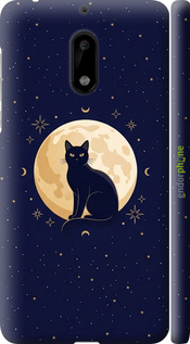 3D пластиковый матовый чехол 'Cute Cat Celestial/Witchy' для Nokia 6 изображение 3