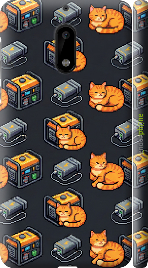 3D пластиковый матовый чехол Autonomous Zone для Nokia 6 - 6771m-898 изображение 