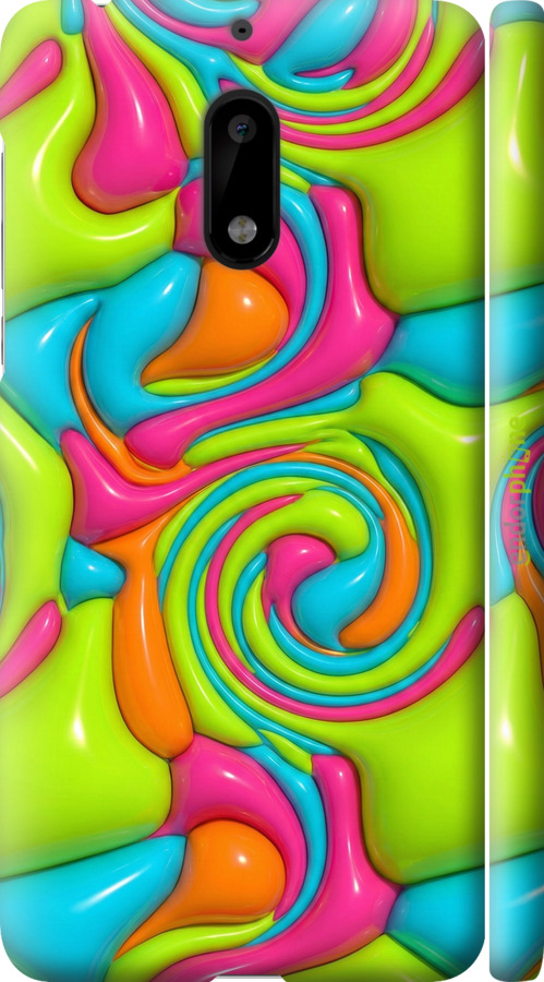 3D пластиковий матовий чехол Y2K Jelly Dream для Nokia 6 - 6780m-898 изображение 