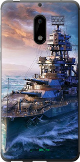 Силиконовый чехол Военный корабль, world of tanks, wargaming для Nokia 6 - 6461u-898 изображение 
