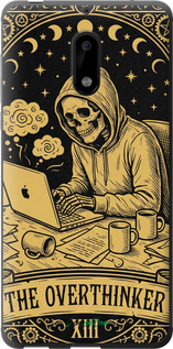 2D пластиковый чехол 'The Overthinker' для Nokia 6 изображение 3