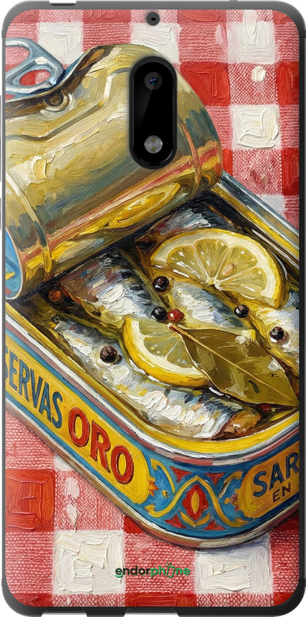 Силіконовий чехол Vintage Sardine Tin Phone для Nokia 6 - 6772u-898 изображение 